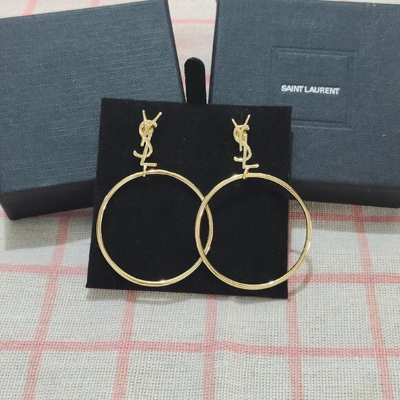 Saint Laurent Jewelry - Saint Laurent Round Earring